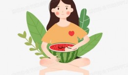 女孩吃瓜画,女孩们的甜蜜食趣